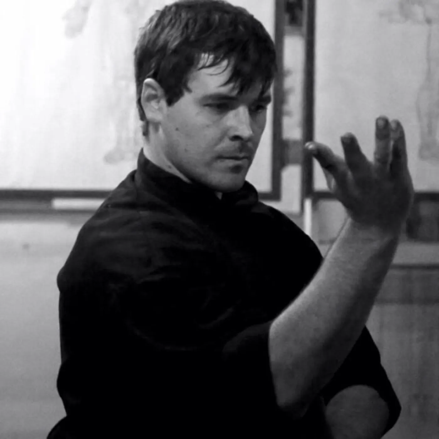 Shifu Juan Manuel en guardia de Wing Chun