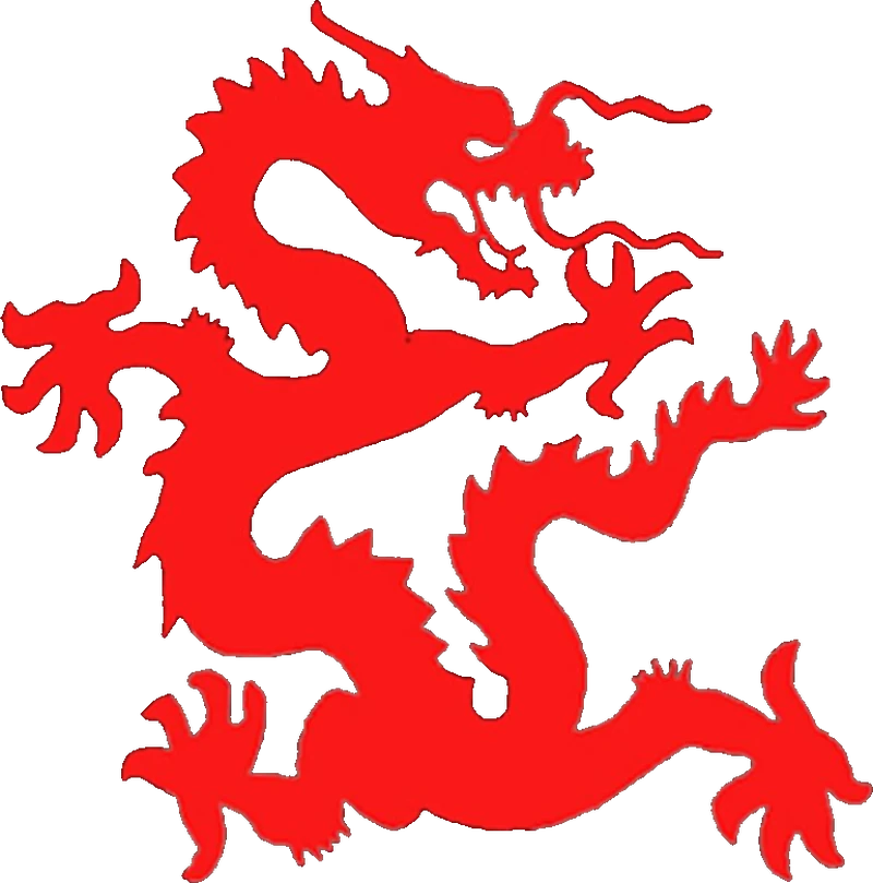 Dragón rojo, emblema de la escuela